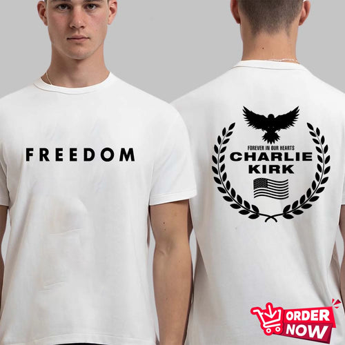 Charlie Kirk T-Shirt, Charlie Kirk Forever in Our Hearts USA