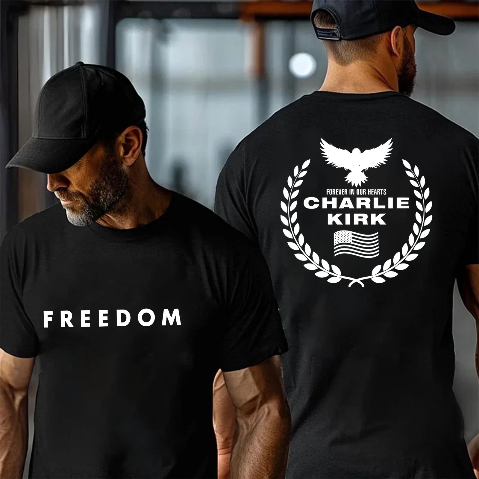 Charlie Kirk T-Shirt, Charlie Kirk Forever in Our Hearts USA